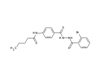 N-(4-{[2-(2-bromobenzoyl)hydrazino]carbonyl}phenyl)pentanamide