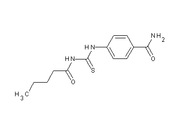 4-{[(pentanoylamino)carbonothioyl]amino}benzamide