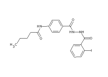 N-(4-{[2-(2-iodobenzoyl)hydrazino]carbonyl}phenyl)pentanamide