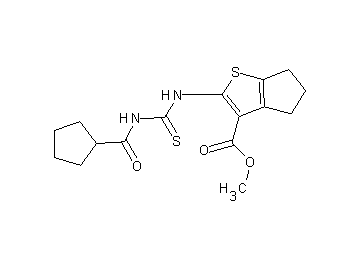 methyl 2-({[(cyclopentylcarbonyl)amino]carbonothioyl}amino)-5,6-dihydro-4H-cyclopenta[b]thiophene-3-carboxylate