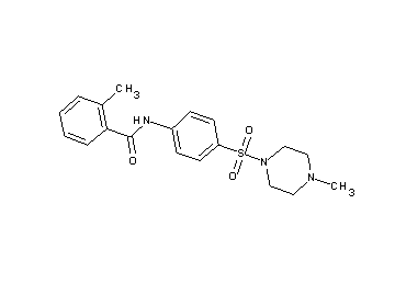 2-methyl-N-{4-[(4-methyl-1-piperazinyl)sulfonyl]phenyl}benzamide
