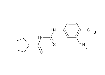 N-{[(3,4-dimethylphenyl)amino]carbonothioyl}cyclopentanecarboxamide