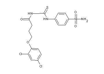 N-({[4-(aminosulfonyl)phenyl]amino}carbonothioyl)-4-(2,4-dichlorophenoxy)butanamide