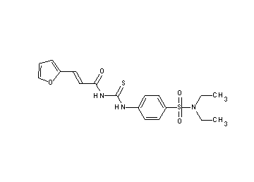N-[({4-[(diethylamino)sulfonyl]phenyl}amino)carbonothioyl]-3-(2-furyl)acrylamide