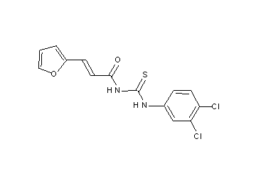 N-{[(3,4-dichlorophenyl)amino]carbonothioyl}-3-(2-furyl)acrylamide