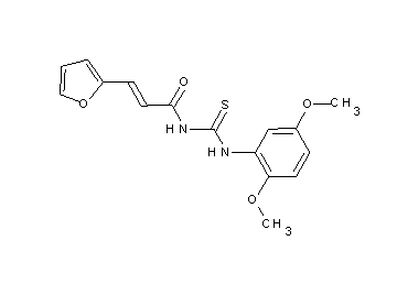 N-{[(2,5-dimethoxyphenyl)amino]carbonothioyl}-3-(2-furyl)acrylamide