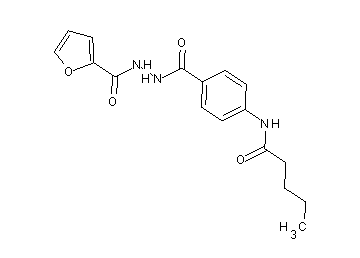 N-(4-{[2-(2-furoyl)hydrazino]carbonyl}phenyl)pentanamide