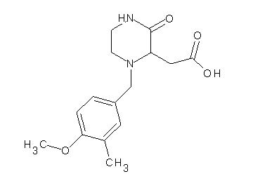 [1-(4-methoxy-3-methylbenzyl)-3-oxo-2-piperazinyl]acetic acid