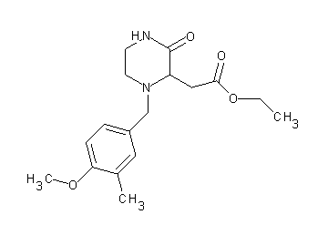 ethyl [1-(4-methoxy-3-methylbenzyl)-3-oxo-2-piperazinyl]acetate