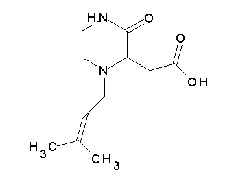 [1-(3-methyl-2-buten-1-yl)-3-oxo-2-piperazinyl]acetic acid