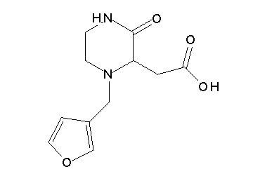 [1-(3-furylmethyl)-3-oxo-2-piperazinyl]acetic acid