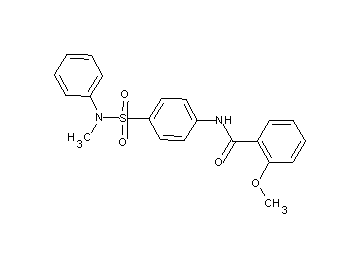 2-methoxy-N-(4-{[methyl(phenyl)amino]sulfonyl}phenyl)benzamide