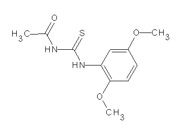 N-{[(2,5-dimethoxyphenyl)amino]carbonothioyl}acetamide