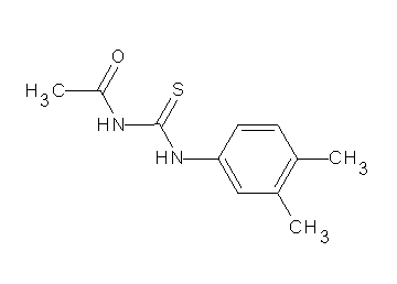 N-{[(3,4-dimethylphenyl)amino]carbonothioyl}acetamide