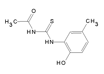 N-{[(2-hydroxy-5-methylphenyl)amino]carbonothioyl}acetamide