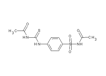 N-[(4-{[(acetylamino)carbonothioyl]amino}phenyl)sulfonyl]acetamide