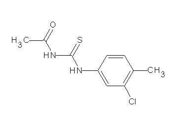N-{[(3-chloro-4-methylphenyl)amino]carbonothioyl}acetamide