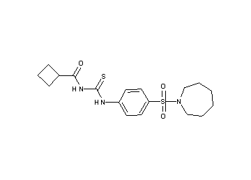 N-({[4-(1-azepanylsulfonyl)phenyl]amino}carbonothioyl)cyclobutanecarboxamide