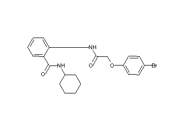 2-{[(4-bromophenoxy)acetyl]amino}-N-cyclohexylbenzamide - Click Image to Close