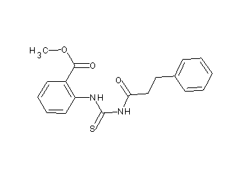 methyl 2-({[(3-phenylpropanoyl)amino]carbonothioyl}amino)benzoate
