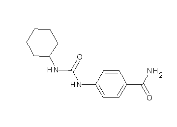 4-{[(cyclohexylamino)carbonyl]amino}benzamide