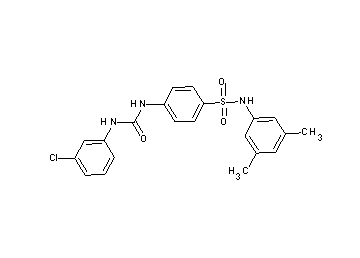 4-({[(3-chlorophenyl)amino]carbonyl}amino)-N-(3,5-dimethylphenyl)benzenesulfonamide