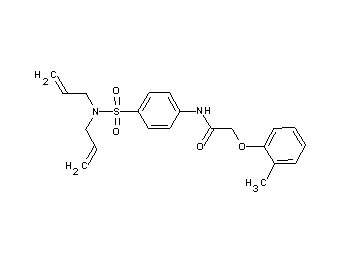 N-{4-[(diallylamino)sulfonyl]phenyl}-2-(2-methylphenoxy)acetamide