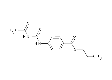 propyl 4-{[(acetylamino)carbonothioyl]amino}benzoate