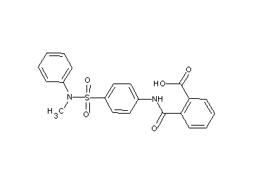 2-{[(4-{[methyl(phenyl)amino]sulfonyl}phenyl)amino]carbonyl}benzoic acid