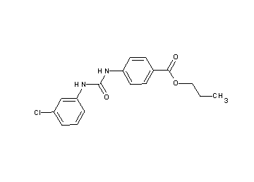 propyl 4-({[(3-chlorophenyl)amino]carbonyl}amino)benzoate