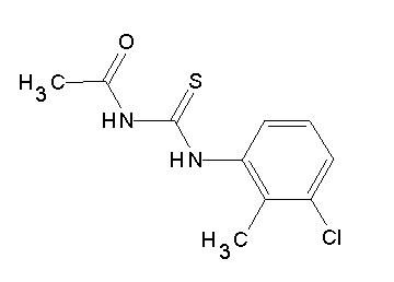 N-{[(3-chloro-2-methylphenyl)amino]carbonothioyl}acetamide