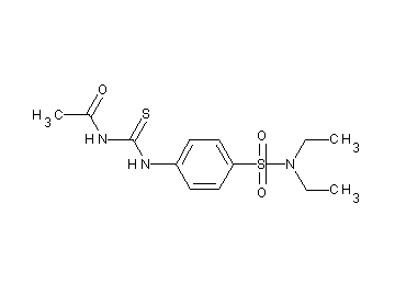 N-[({4-[(diethylamino)sulfonyl]phenyl}amino)carbonothioyl]acetamide