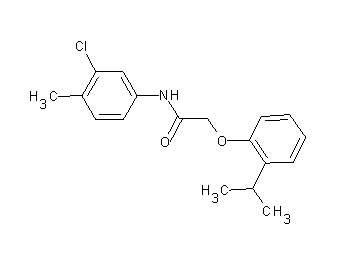 N-(3-chloro-4-methylphenyl)-2-(2-isopropylphenoxy)acetamide