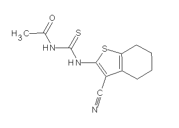 N-{[(3-cyano-4,5,6,7-tetrahydro-1-benzothien-2-yl)amino]carbonothioyl}acetamide