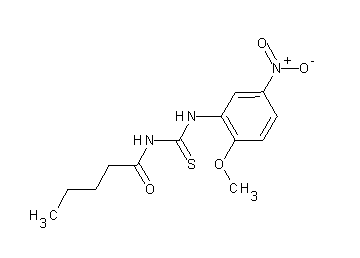 N-{[(2-methoxy-5-nitrophenyl)amino]carbonothioyl}pentanamide