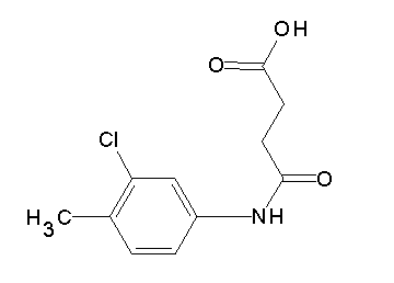 4-[(3-chloro-4-methylphenyl)amino]-4-oxobutanoic acid