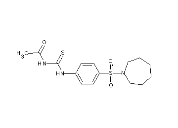 N-({[4-(1-azepanylsulfonyl)phenyl]amino}carbonothioyl)acetamide
