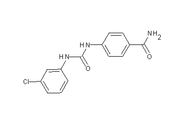 4-({[(3-chlorophenyl)amino]carbonyl}amino)benzamide