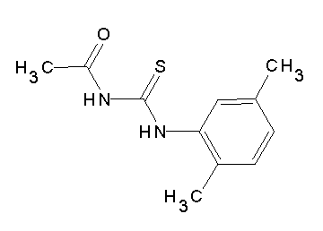 N-{[(2,5-dimethylphenyl)amino]carbonothioyl}acetamide