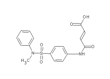 4-[(4-{[methyl(phenyl)amino]sulfonyl}phenyl)amino]-4-oxo-2-butenoic acid