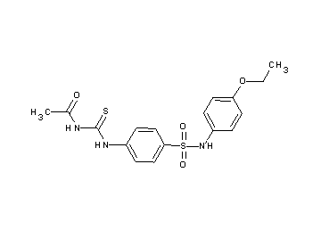 N-{[(4-{[(4-ethoxyphenyl)amino]sulfonyl}phenyl)amino]carbonothioyl}acetamide