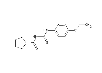N-{[(4-ethoxyphenyl)amino]carbonothioyl}cyclopentanecarboxamide