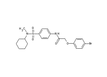 2-(4-bromophenoxy)-N-(4-{[cyclohexyl(methyl)amino]sulfonyl}phenyl)acetamide - Click Image to Close