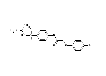 2-(4-bromophenoxy)-N-{4-[(isopropylamino)sulfonyl]phenyl}acetamide - Click Image to Close
