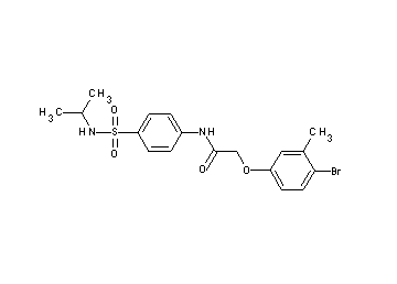 2-(4-bromo-3-methylphenoxy)-N-{4-[(isopropylamino)sulfonyl]phenyl}acetamide
