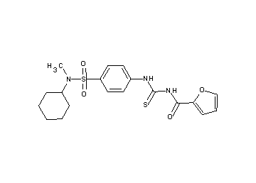 N-{[(4-{[cyclohexyl(methyl)amino]sulfonyl}phenyl)amino]carbonothioyl}-2-furamide