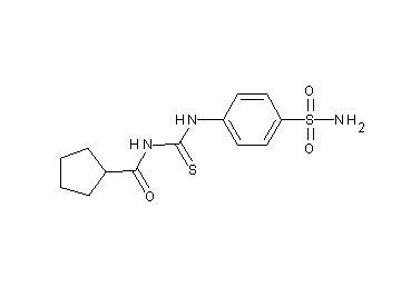 N-({[4-(aminosulfonyl)phenyl]amino}carbonothioyl)cyclopentanecarboxamide