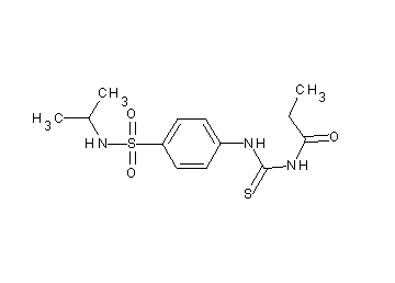N-[({4-[(isopropylamino)sulfonyl]phenyl}amino)carbonothioyl]propanamide
