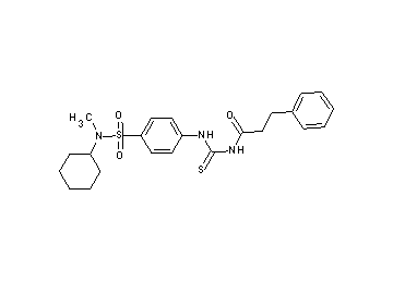 N-{[(4-{[cyclohexyl(methyl)amino]sulfonyl}phenyl)amino]carbonothioyl}-3-phenylpropanamide