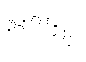 N-cyclohexyl-2-[4-(isobutyrylamino)benzoyl]hydrazinecarboxamide